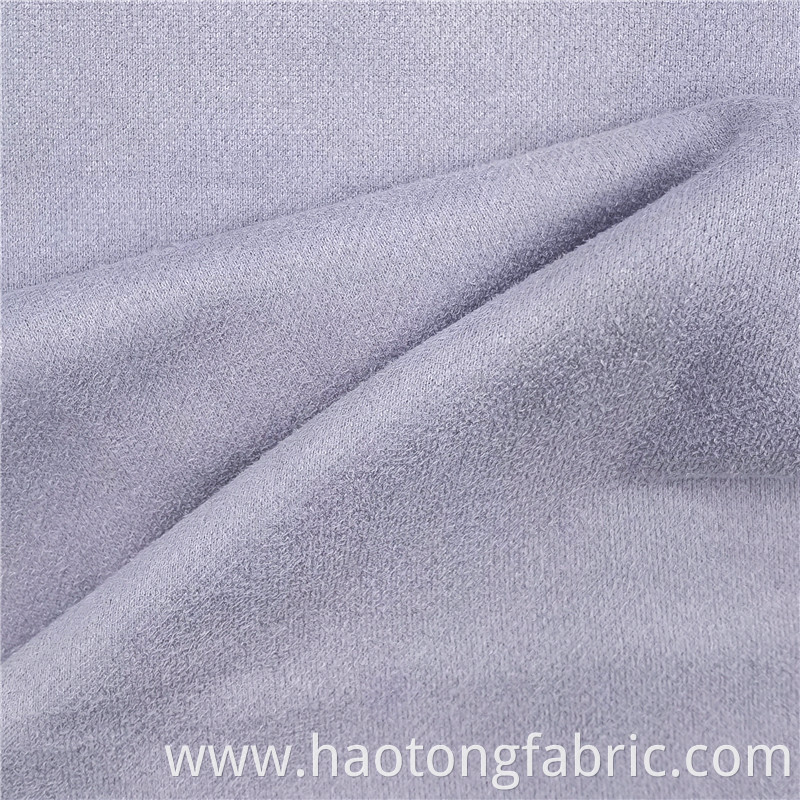 Plain Knitted Brush Flannel Fabrics